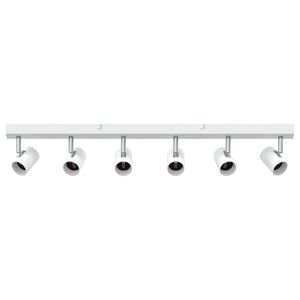 vidaXL Faretto da soffitto Bianco 73 x 6,5 x 11,5 cm Metallo