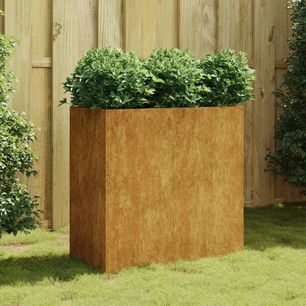 vidaXL Fioriera 80x40x80 cm in Acciaio Corten