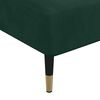 vidaXL Chaise Longue in Velluto Verde Scuro