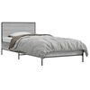 vidaXL Struttura letto con testata Sonoma grigio 80 x 200 cm
