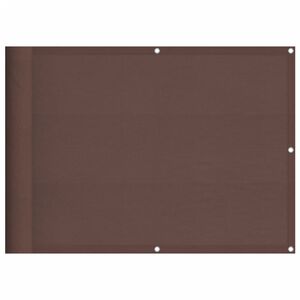 vidaXL Paravento da Balcone Marrone 75x700 cm 100% Poliestere Oxford
