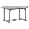 vidaXL Set da pranzo da giardino 5 pz (150-200)x100 cm in legno massello di acacia grigio