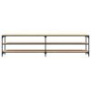 vidaXL Mobile TV Rovere Sonoma 200x30x50cm Legno Multistrato e Metallo