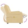vidaXL Divano a 2 Posti Reclinabile con Portabicchieri Crema
