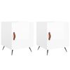 vidaXL Comodini 2 pz Bianco Lucido 40x40x50 cm in Legno Multistrato
