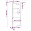 vidaXL Porta scorrevole Naturale 100 x 208 cm Pino massello