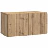 vidaXL Mobile Porta TV da Muro 59,5 x 31 x 30 cm Rovere Artigianale
