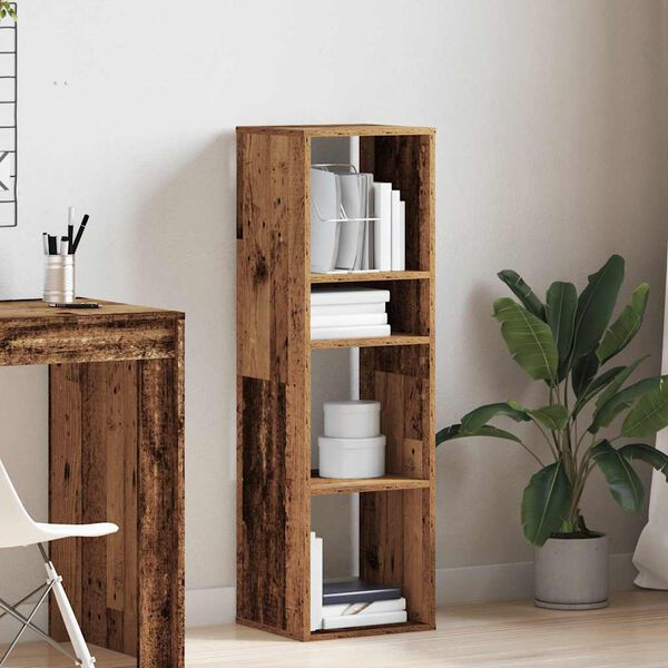 vidaXL Libreria Legno Antico 34x31x112 cm in Legno Multistrato