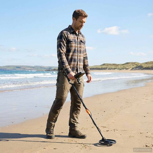 vidaXL Metal Detector con Display LCD 3 Modelli 19 cm Bobina Nero