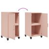 vidaXL Credenza Rosa 36x39x72 cm in Acciaio