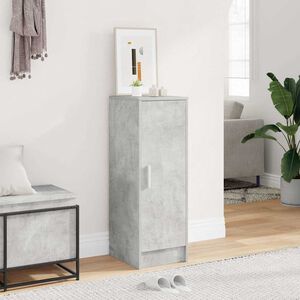 vidaXL Scarpiera Grigio Cemento 32x35x92 cm in Truciolato