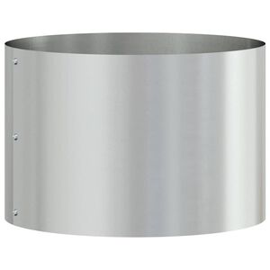 vidaXL Anello per vaso Argento 30 x 30 x 20 cm Acciaio zincato