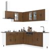 vidaXL Set Mobili da Cucina 11 pz Lucca Rovere Marrone in Truciolato