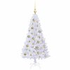 vidaXL Albero di Natale artificiale Bianco 120 cm PVC e Acciaio