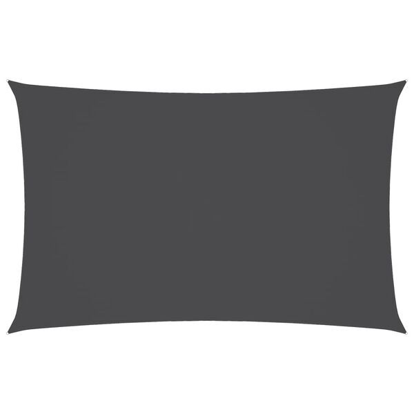 vidaXL Parasole a Vela Oxford Rettangolare 2,5x5 m Antracite