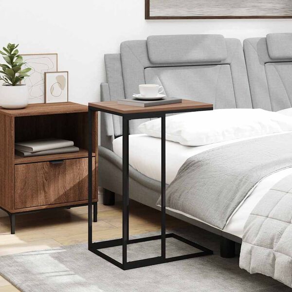 vidaXL Tavolino da Salotto Nero 40x30x59 cm in Legno Multistrato