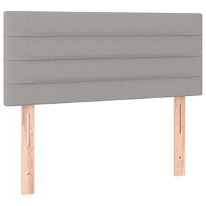 vidaXL Testiera Grigio Chiaro 100x5x78/88 cm in Tessuto