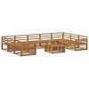 vidaXL Set di divani da esterno 10 pcs Naturale