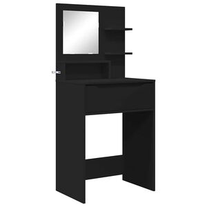 vidaXL Tavoli da Trucco per Camera da Letto Nero 80 x 39,6 x 135 cm