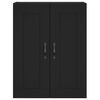vidaXL Mobile a Parete Nero 69,5x34,90 cm in Legno Multistrato