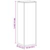 vidaXL Supporto per piante 2 pcs Rovere Nero 33 x 33 x 100 cm