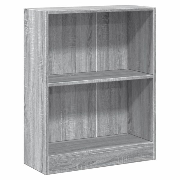 vidaXL Libreria Grigio Sonoma 60x24x76 cm in Legno Multistrato