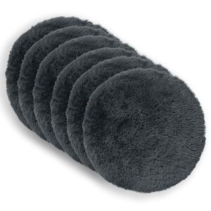 vidaXL Cuscino con cuscino HEERLEN 6 pz Antracite Fleece PV