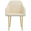 vidaXL Sedie da Pranzo 6 pz Crema in Velluto
