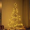 vidaXL Albero a Cono di Natale con supporto Nero 180,5 cm Acciaio