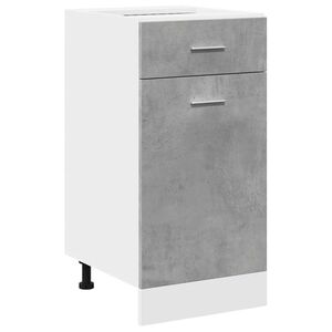 vidaXL Armadio Inferiore Cassetto &ldquo;Lyon&rdquo; Grigio Cemento 40x46x81,5