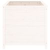 vidaXL Fioriera da Giardino Bianca 82,5x82,5x78cm Legno Massello Pino