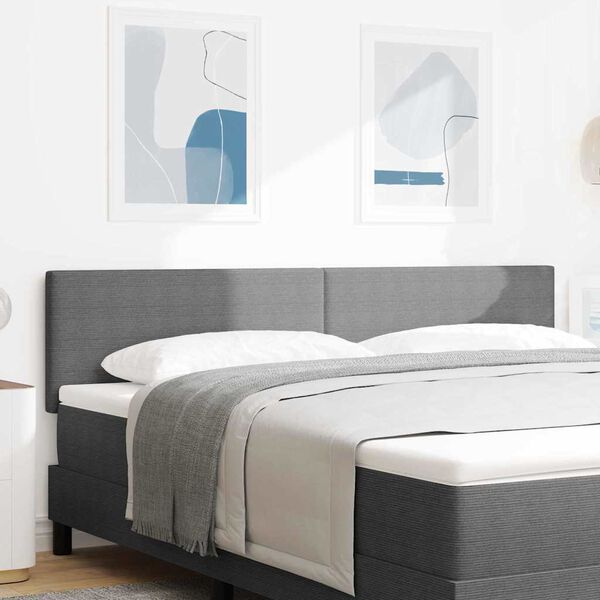 vidaXL Testiera con testiera Grigio chiaro 180 cm Pelle Sintetica