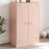 vidaXL Credenza Rosa 67x39x107 cm in Acciaio