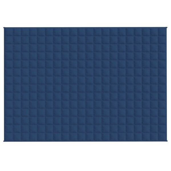 vidaXL Coperta Ponderata Blu 140x200 cm 6 kg Tessuto