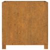 vidaXL Fioriera con Gambe Ruggine 50x50x50 cm Acciaio Corten