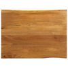 vidaXL Piano per Tavolo 90x80x2,5cm Bordi Vivi in Legno Massello Mango