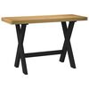vidaXL Scrivania NOAIN Gambe a Forma di X 120x50x75 cm Legno Massello