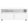 vidaXL Mobile TV Bianco Lucido 100 x 48 x 43 cm Legno multistrato