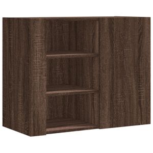 vidaXL Armadietto a Muro Rovere Marrone 75x35x60 cm in Truciolato