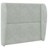 vidaXL Orecchia della Testata Grigio chiaro 80 x 23 x 6 cm Velluto