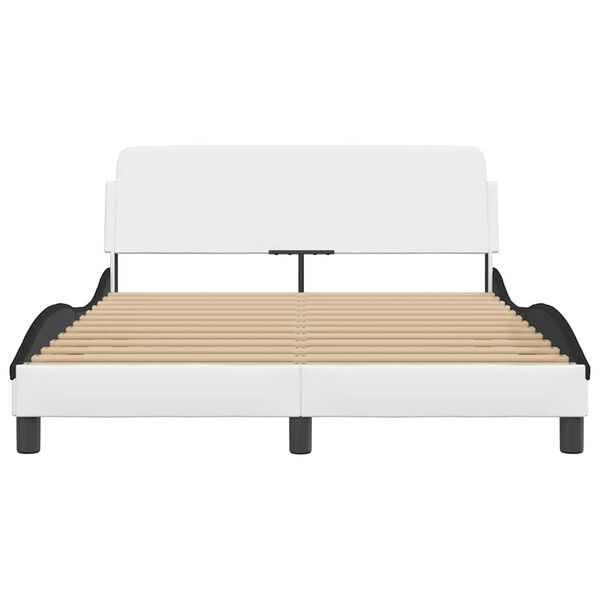 vidaXL Giroletto Dover Nero e Bianco 120x200 cm in Similpelle