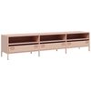 vidaXL Mobile TV Rosa 202x39x43,5 cm in Acciaio Laminato a Freddo