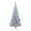 vidaXL Albero di Natale con 300 LED con supporto Argento 210 cm PET