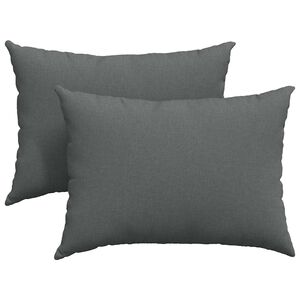 vidaXL Cuscini da Divano 2 pcs Grigio scuro 70 x 50 cm Tessuto