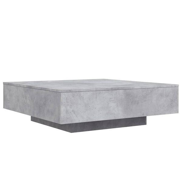 vidaXL Tavolino Salotto Grigio Cemento 100x100x31 cm Legno Multistrato