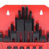 vidaXL Set di Serraggio 58 pz in Acciaio Scanalatura a T M10