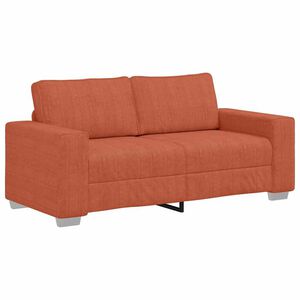vidaXL Divano Divanetto Rosso Arancione 180x77x82 cm Tessuto Velluto a Coste