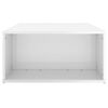 vidaXL Tavolino da Salotto Bianco Lucido 90x67x33 cm Legno Multistrato