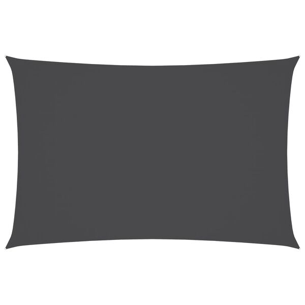 vidaXL Parasole a Vela Oxford Rettangolare 5x7 m Antracite