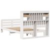 vidaXL Letto Libreria senza Materasso Bianco 135x190 cm Legno di Pino